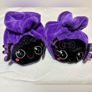 Purple Spider Baby Booties 0-12M